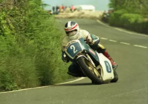 Images Dated 12th July 2019: Mark Johns (Yamaha) 1987 Junior TT