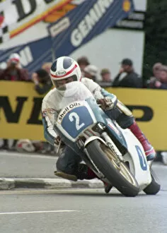 Images Dated 22nd December 2019: Mark Johns (Yamaha) 1987 Junior TT