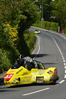Images Dated 31st October 2020: Mark Saunders & Marc Maier (Windle Suzuki) 2015 Sidecar TT