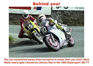 Johnny Rea Prints: Mark Watts Johnny Rea Yamaha 1993 Supersport 400 TT