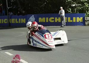 Images Dated 20th September 2019: Martin Clark & Boyd Hutchinson (Ringhini) 1993 Sidecar TT