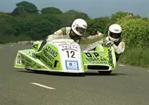 Images Dated 16th August 2016: Martin Murphy & Alan Langton (Yamaha) 1987 Sidecar TT