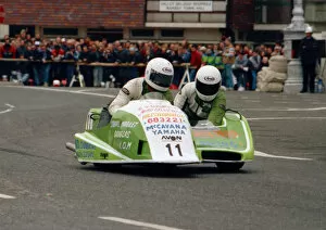 Images Dated 29th June 2019: Martin Murphy & John Cushnahan (Yamaha) 1988 Sidecar TT