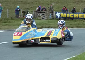 Images Dated 19th July 2020: Martin Waters & Tim Jarvis (Molyneux Honda) 1995 Sidecar TT