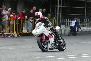 Images Dated 26th August 2013: Mat Oxley (Yamaha) 2013 Classic TT Lap of Honour