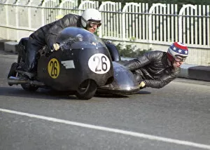 Images Dated 25th February 2022: Maurice Candy & Eddie Fletcher (BSA) 1969 750cc Sidecar TT