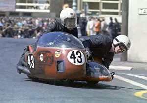 Images Dated 25th February 2022: Maurice Candy & Eddy Fletcher (BSA) 1973 750 Sidecar TT