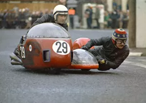 Images Dated 25th February 2022: Maurice Candy & Eddy Fletcher (MJC) 1971 500 Sidecar TT