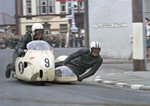 Images Dated 13th December 2021: Maurice Candy & Rex duPont (MJC) 1966 Sidecar TT