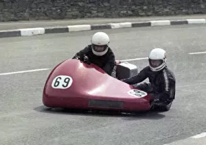 Images Dated 4th January 2020: Maurice Candy & William Corlett (Yamaha) 1980 Sidecar TT