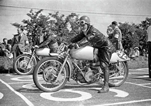 Guzzi Collection: Maurice Cann and Bruno Ruffo (Guzzi) 1949 Lightweight Ulster Grand Prix