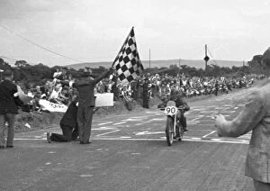 Maurice Cann Collection: Maurice Cann (Guzzi) 1949 Lightweight Ulster Grand Prix