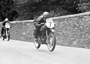 Maurice Cann Collection: Maurice Cann (Guzzi) 1952 Lightweight TT