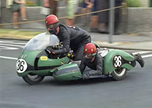 Images Dated 2nd October 2021: Maurice Tombs & Trevor Tombs (BSA) 1970 500 Sidecar TT