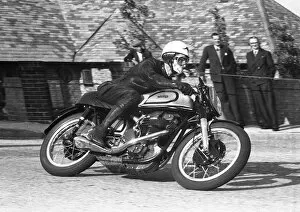 Images Dated 4th May 2018: Maurie Quincey (Norton) 1955 Junior TT