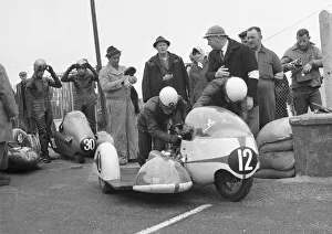 Images Dated 20th February 2021: Max Deubel & Emil Hoerner (BMW) 1964 Sidecar TT
