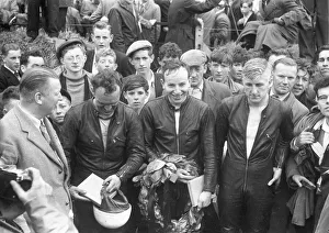 John Surtees Collection: McIntyre, Surtees and Hartle 1958 Senior Ulster Grand Prix