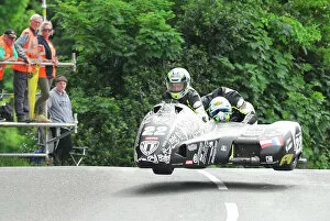 Images Dated 2nd June 2018: Michael Grabmuller & Sebastien Lavorel (Yamaha LCR) 2018 Sidecar TT