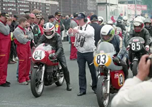 Images Dated 16th January 2021: Michael Hull (Norton) & Dennis Christian (Vincent) 1995 Classic Parade