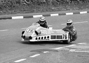Images Dated 9th December 2016: Michael Masheter & Michael Bridson (Suzuki) 1985 Sidecar TT