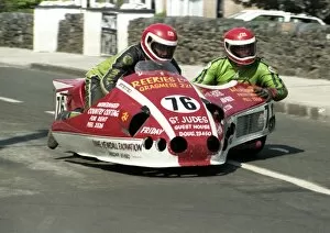 Michael Masheter & Michael Bridson (Suzuki) 1985 Sidecar TT