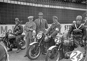 Michael McGeagh (BSA) and Trevor Williams (BSA) 1950 Junior Clubman TT