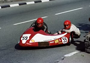 Images Dated 24th November 2018: Michael Miller & Robert Averill (RBS Yamaha) 1981 Sidecar TT
