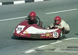 Images Dated 19th August 2020: Michael Miller & Robert Averill (RBS Yamaha) 1981 Sidecar TT