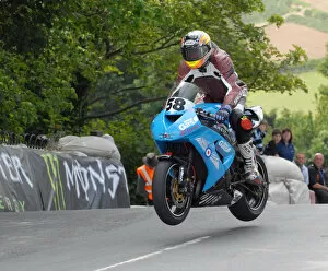 Images Dated 30th May 2020: Michael Russell (Kawasaki) 2011 Superbike TT