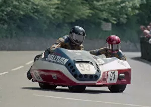 Michael Shellie & Gloria Shellie (Kawasaki) 1986 Sidecar TT