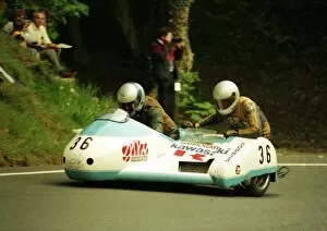 Images Dated 7th February 2018: Michael Staiano & Alan Fisher (Windle Yamaha) 1987 Sidecar TT
