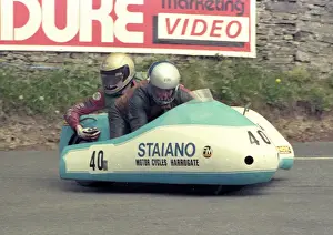 Michael Staiano & David Hanna (Windle Yamaha) 1986 Sidecar TT