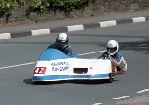 Images Dated 5th June 2020: Michael Staiano & Peter Holmes (Jacobs) 1996 Sidecar TT