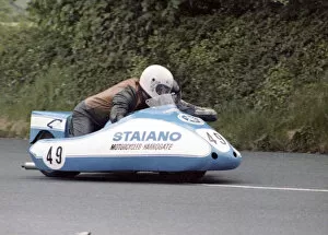 Images Dated 21st August 2020: Michael Staiano & Peter Willis (Windle Yamaha) 1983 Sidecar TT
