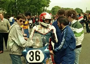 Images Dated 31st October 2016: Michael & Tony Rutter (Suzuki) 1987 Formula One TT