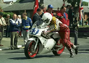 Images Dated 20th August 2021: Michael Topping (Yamaha) 1990 Junior TT