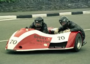 Images Dated 10th October 2017: Michel Jean-Jacques and Jean-Claude Huet (Scorpion Yamaha) 1986 Sidecar TT