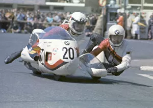 Images Dated 18th February 2021: Michel Vanneste & Serge Vanneste (BMW) 1973 500 Sidecar TT