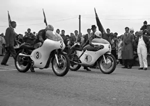 Michelle Duff (Matchless) and John Hartle (Gilera) 1963 Senior TT