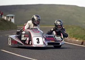 Images Dated 21st July 2011: Mick Boddice at the Bungalow: 1988 Sidecar Race A