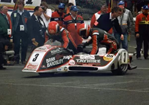 Images Dated 8th December 2018: Mick Boddice & Chas Birks (Ireson Yamaha) 1989 Sidecar TT