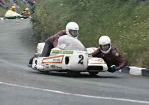 Images Dated 17th September 2020: Mick Boddice & Chas Birks (Yamaha) 1978 Sidecar TT