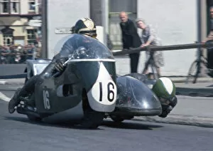 Images Dated 25th August 2020: Mick Boddice & Dave Loach (BSA) 1967 Sidecar TT