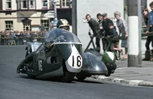 Images Dated 25th August 2020: Mick Boddice & Dave Loach (BSA) 1967 Sidecar TT