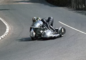 Images Dated 29th August 2020: Mick Boddice & Dave Loach (BSA) 1967 Sidecar TT