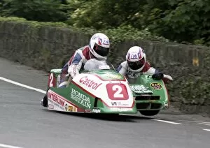 Mick Boddice & Dave Wells (Honda) 1992 Sidecar TT
