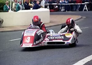 Ireson Honda Gallery: Mick Boddice & Dave Wells (Ireson Honda) 1990 Sidecar TT
