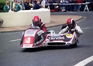 Mick Boddice & Dave Wells (Ireson Honda) 1990 Sidecar TT