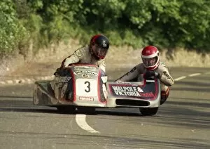 Images Dated 21st July 2011: Mick Boddice & Don Williams (Yamaha) 1987 Sidecar TT