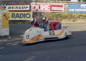 Mick Burcombe & Colin Hardman (Ireson Yamaha) 1987 Sidecar TT